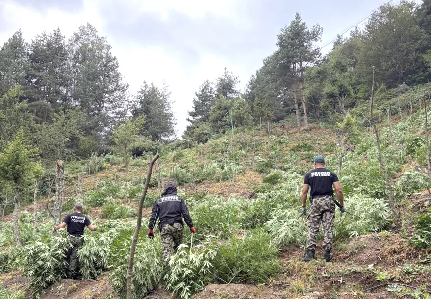 Bulgaristan’da sınır polisi ekiplerinin hava destekli düzenlediği operasyonlarda, Pirin ve