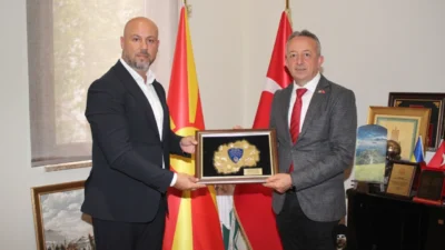 Çeşitli temas ve incelemelerde bulunmak üzere Türkiye’ye gelen Kuzey Makedonya