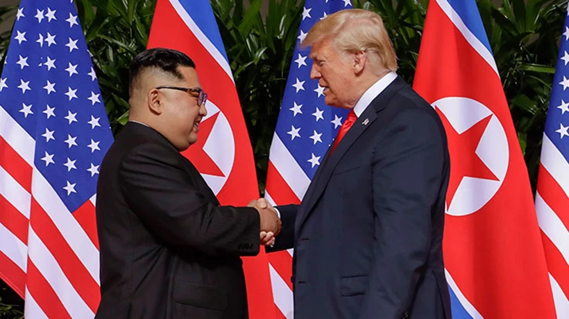 ABD Başkanı Donald Trump, Kuzey Kore lideri Kim Jong-un ile